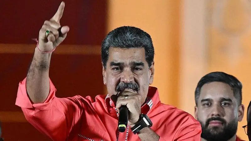 Nicolás Maduro dando un discurso