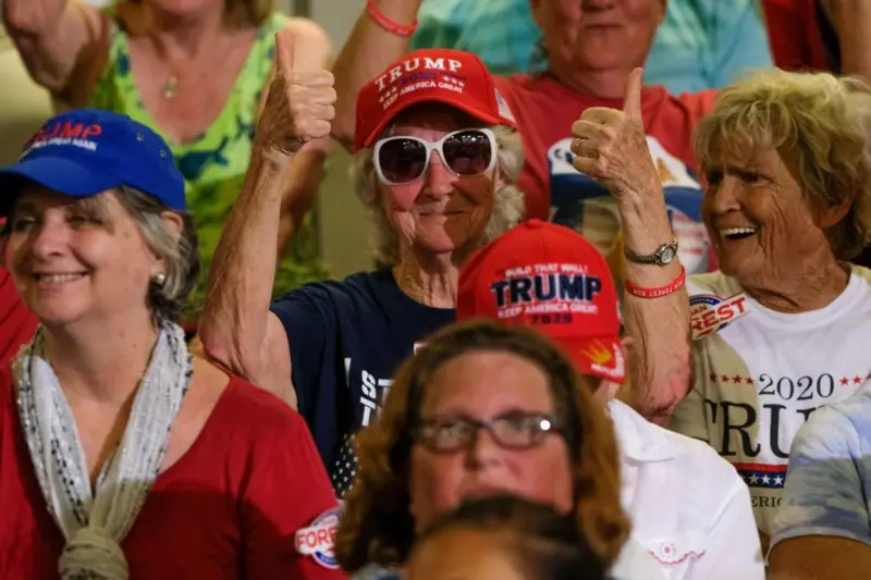 Simpatizantes del movimiento Make America Great Again (MAGA)