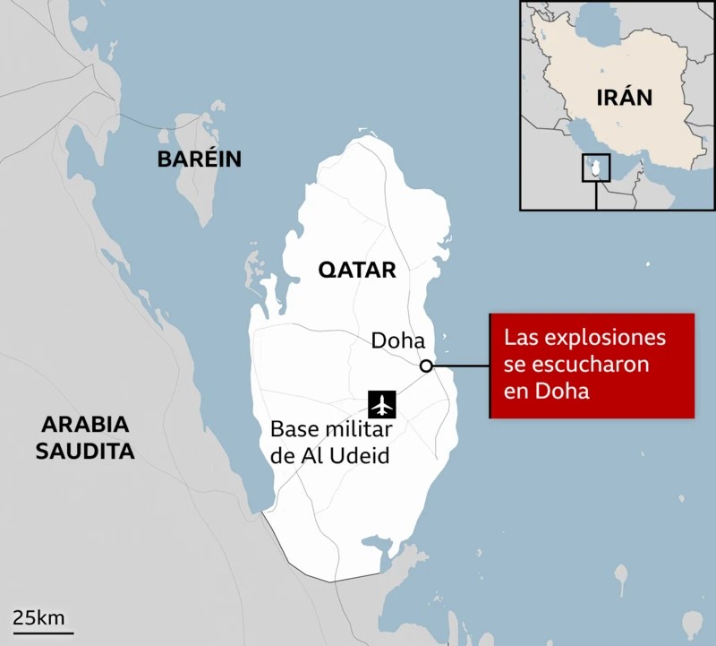 Mapa de Qatar