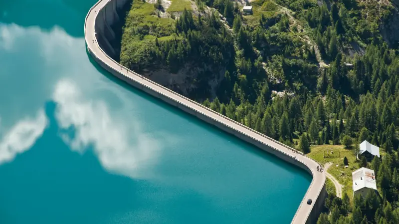 Represa sobre un pueblo