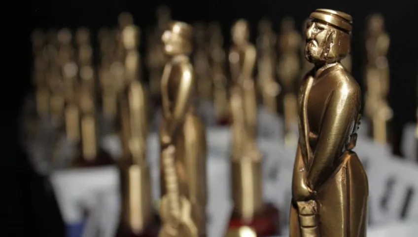 Estatuillas de los premios Martín Fierro