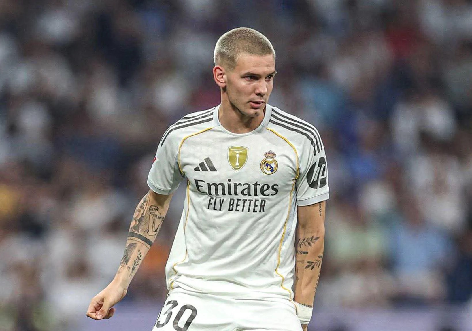 Franco Mastantuono haciendo su debut en el Real Madrid